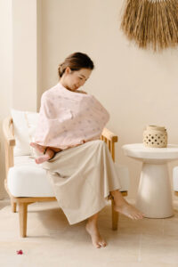 360° 蒲公英粉色哺乳巾