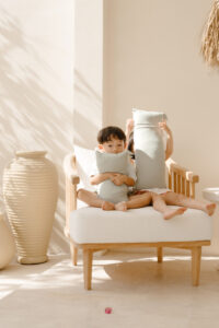 夏季涼感抱枕 - 鼠尾草色