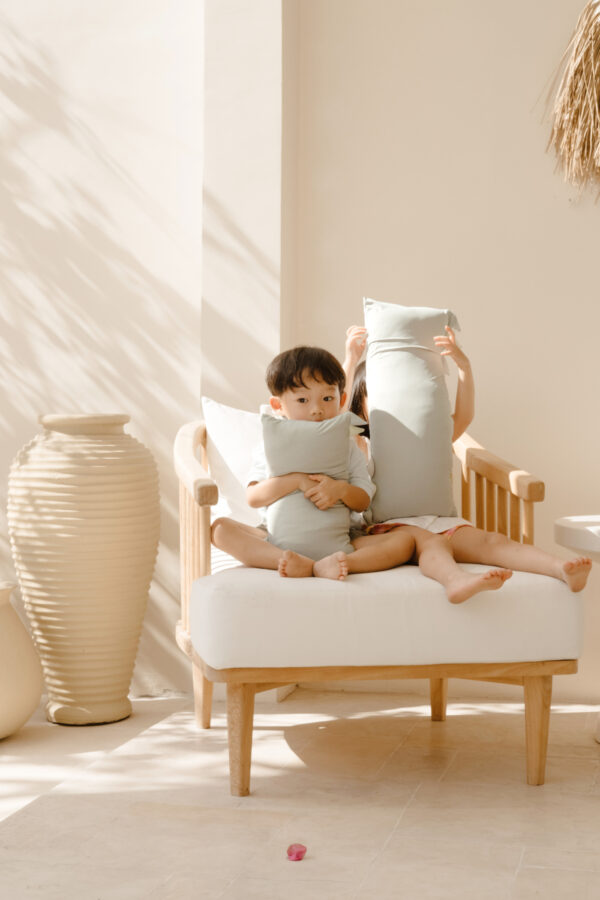 夏季涼感抱枕 - 鼠尾草色 - 加大號86X31CM