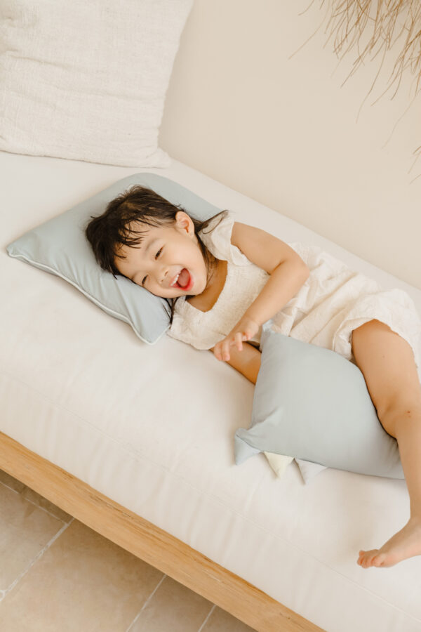 幼童款夏季涼感枕 - 鼠尾草色 - 45x35CM