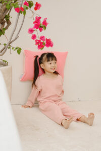 幼童款夏季涼感枕 - 櫻桃紅粉色