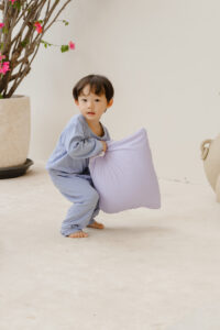 幼童款夏季涼感枕  - 淡紫色