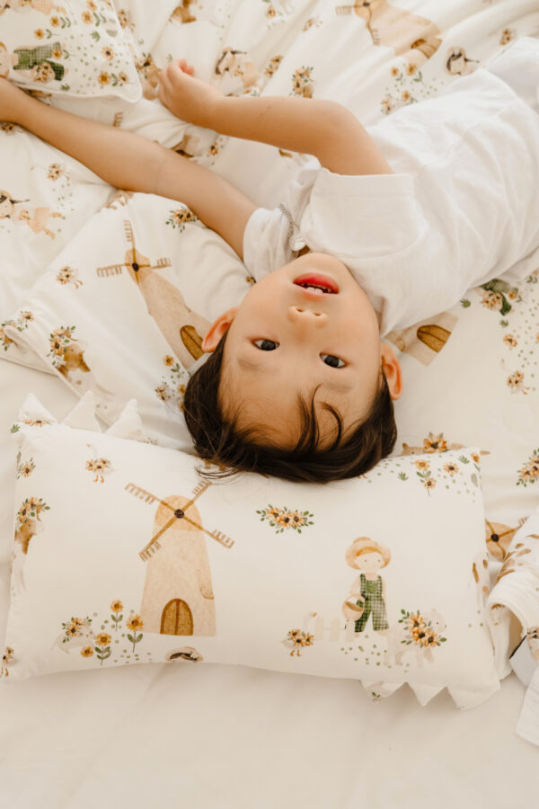 夏季涼感抱枕 - 可愛農場印花 - 中號38x19CM