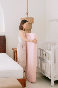 嬰兒款夏季涼感床單 -  淡粉色