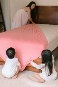 單人款夏季涼感床單 - 櫻桃紅粉色